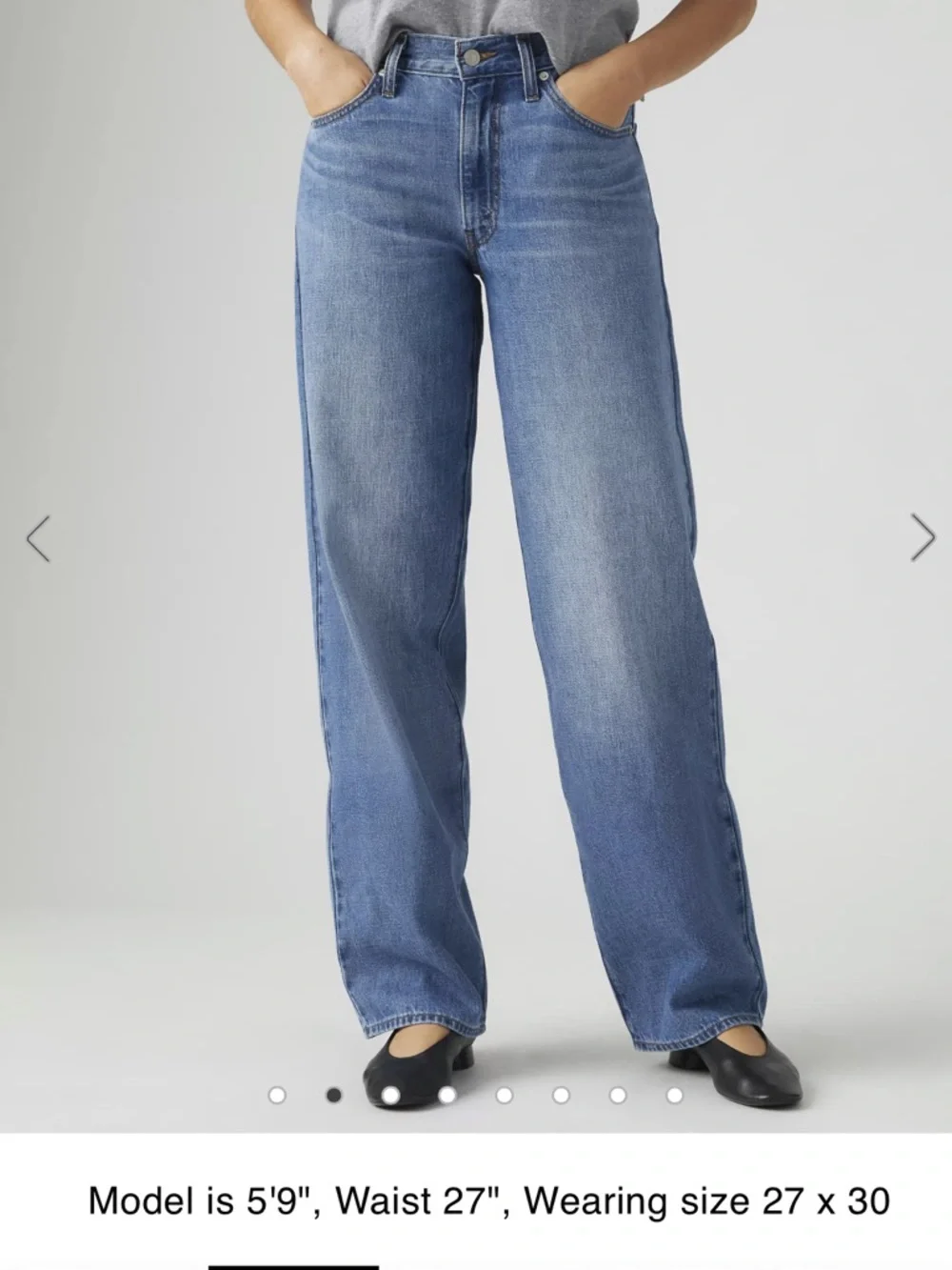 Levi's Baggy Dad Jeans in Heavy Check Wash - Picture 2 of 13